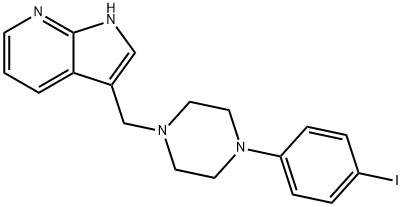 3-[[4-(4-Iodophenyl)piperazin-1-yl]methyl]-1H-pyrrolo[2,3-b]pyridine Struktur