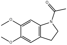 1-Acetyl-5,6-dimethoxyindoline 化学構造式