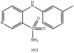 4-[(3-Methylphenyl)amino]-3-pyridinesulfonamide Hydrochloride, 160822-47-9, 结构式