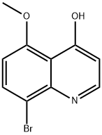 8-bromo-5-methoxyquinolin-4-ol Structure