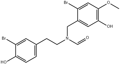 N-(3-Bromo-4-hydroxyphenethyl)-N-(2-bromo-5-hydroxy-4-methoxybenzyl)formamide|