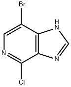 7-Bromo-4-chloro-1H-imidazo[4,5-c]pyridine,163452-79-7,结构式