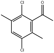 1-(2,5-ジクロロ-3,6-ジメチルフェニル)エタノン 化学構造式