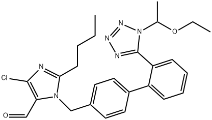 N-1-Ethoxyethyl Losartan Carboxaldehyde 化学構造式