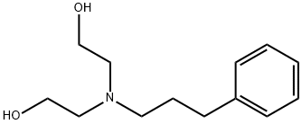 2,2'-(3-phenylpropylazanediyl)diethanol Struktur