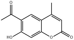 6-乙酰-7-羟基-4-甲基-苯并吡喃-2-酮, 16555-98-9, 结构式