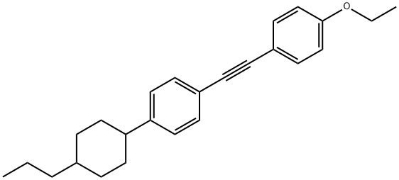 1-[(4-Ethoxyphenyl)ethynyl]-4-(4-propylcyclohexyl)benzene 化学構造式