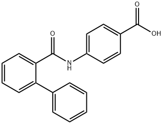 4-[(Biphenyl-2-ylcarbonyl)amino]benzoic acid Struktur