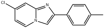 7-Chloro-2-(4-methylphenyl)-imidazo[1,2-a]pyridine 化学構造式