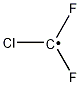 クロロジフルオロメチルラジカル 化学構造式