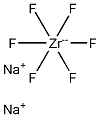 Disodium hexafluorozirconate 化学構造式