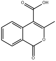 3-Methyl-1-oxo-1H-isochromene-4-carboxylic acid Struktur