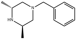 (3R,5R)-1-Benzyl-3,5-dimethylpiperazine Struktur