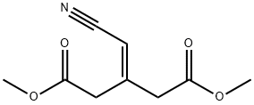 3-(cyanomethylene)glutaric acid dimethyl ester Struktur