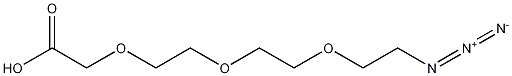 11-Azido-3,6,9-trioxaundecanoic Acid Struktur