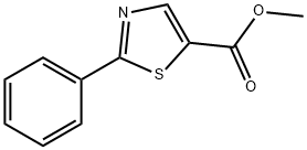 2-フェニルチアゾール-5-カルボン酸メチル 化学構造式