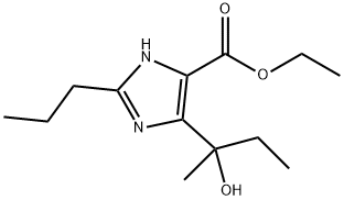 4-(1-Hydroxy-1-methylpropyl)-2-propyl-1H-Imidazole-5-carboxylic acidethylester 化学構造式