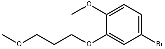 4-Bromo-1-methoxy-2-(3-methoxy-propoxy)-benzene Struktur