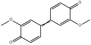 3,3'-Dimethoxy-[Bi-2,5-cyclohexadien-1-ylidene]-4,4'-dione,17423-63-1,结构式