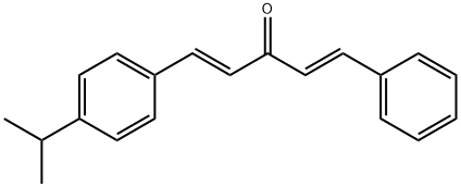 1-(4-isopropylphenyl)-5-phenylpenta-1,4-dien-3-one Struktur