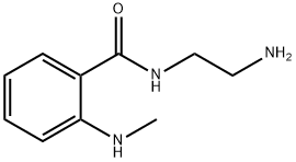 N-(2-氨基乙基)-2-(甲氨基)苯甲酰胺 结构式