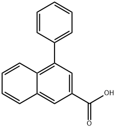 4-Phenylnaphthalene-2-carboxylic acid,17560-24-6,结构式
