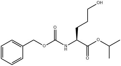 L-Norvaline, 5-hydroxy-N-[(phenylmethoxy)carbonyl]-, 1-methylethyl ester Struktur