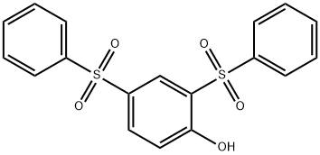 2,4-二苯砜基苯酚, 177325-75-6, 结构式