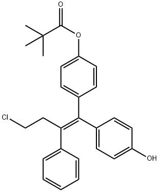 (E)-2,2-Dimethyl-propanoic Acid 4-[4-Chloro-1-(4-hydroxyphenyl)-2-phenyl-1-butenyl]phenyl Ester|(E)-2,2-Dimethyl-propanoic Acid 4-[4-Chloro-1-(4-hydroxyphenyl)-2-phenyl-1-butenyl]phenyl Ester