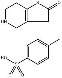 4,5,6,7-四氢噻吩并[3,2-C]吡啶-2(3H)-酮 4-甲基苯磺酸盐, 178688-49-8, 结构式