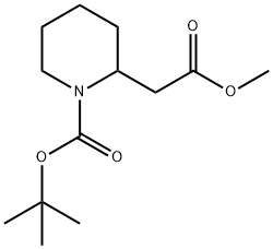 N-BOC-2-哌啶乙酸甲酯,183859-36-1,结构式