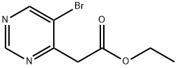 5-溴-4-嘧啶乙酸乙酯,185030-22-2,结构式