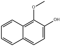2-Hydroxy1-methoxynaphthalene Struktur