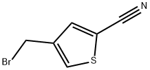 4-BROMOMETHYL-THIOPHENE-2-CARBONITRILE,186552-07-8,结构式