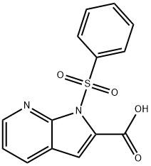 1-Benzenesulfonyl-1H-pyrrolo[2,3-b]pyridine-2-carboxylic acid Structure