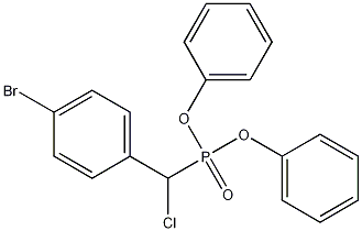((4-溴苯基)氯甲基)膦酸二苯酯,189099-56-7,结构式
