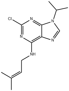 2-CHLORO-6-(ISOPENT-2-ENYLAMINO)-9-METHYLPURINE Struktur