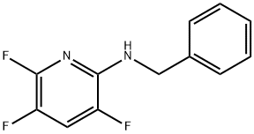 N-ベンジル-3,5,6-トリフルオロピリジン-2-アミン 化学構造式