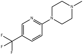 1-Methyl-4-(5-(trifluoromethyl)pyridin-2-yl)piperazine Struktur