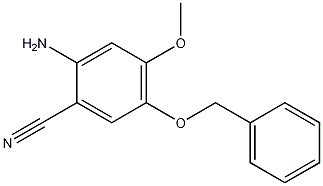 2-氨基-5-(苄氧基)-4-甲氧基苯腈, 192869-57-1, 结构式