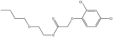 2-Butoxyethyl-2-(2,4-dichlorophenoxy)acetate 结构式