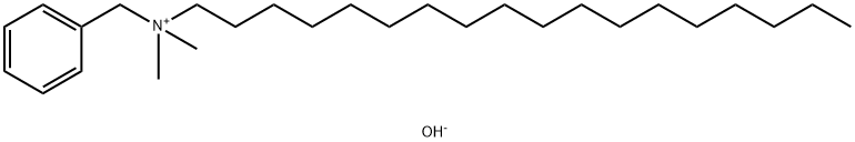 Benzyldimethyloctadecylammonium hydroxide Struktur