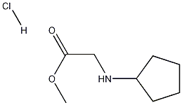 N-环戊基甘氨酸甲酯盐酸盐, 195877-46-4, 结构式