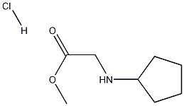 N-环戊基甘氨酸甲酯盐酸盐,195877-46-4,结构式