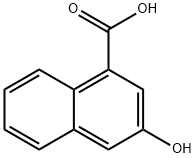3-Hydroxynaphthalene-1-carboxylic acid Struktur