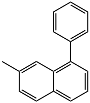 2-Methyl-8-phenylnaphthalene,19723-03-6,结构式