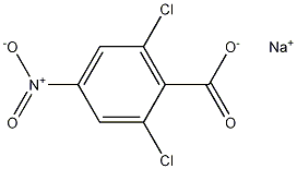 2,6-Dichloro-4-nitro-benzoic acid sodium salt 化学構造式