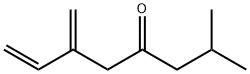 2-メチル-6-メチレン-7-オクテン-4-オン 化学構造式