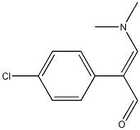 2-(4-Chlorophenyl)-3-(dimethylamino)acrolein 化学構造式