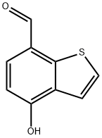 4-羟基-苯并[B]噻吩-7-羧醛, 199339-71-4, 结构式